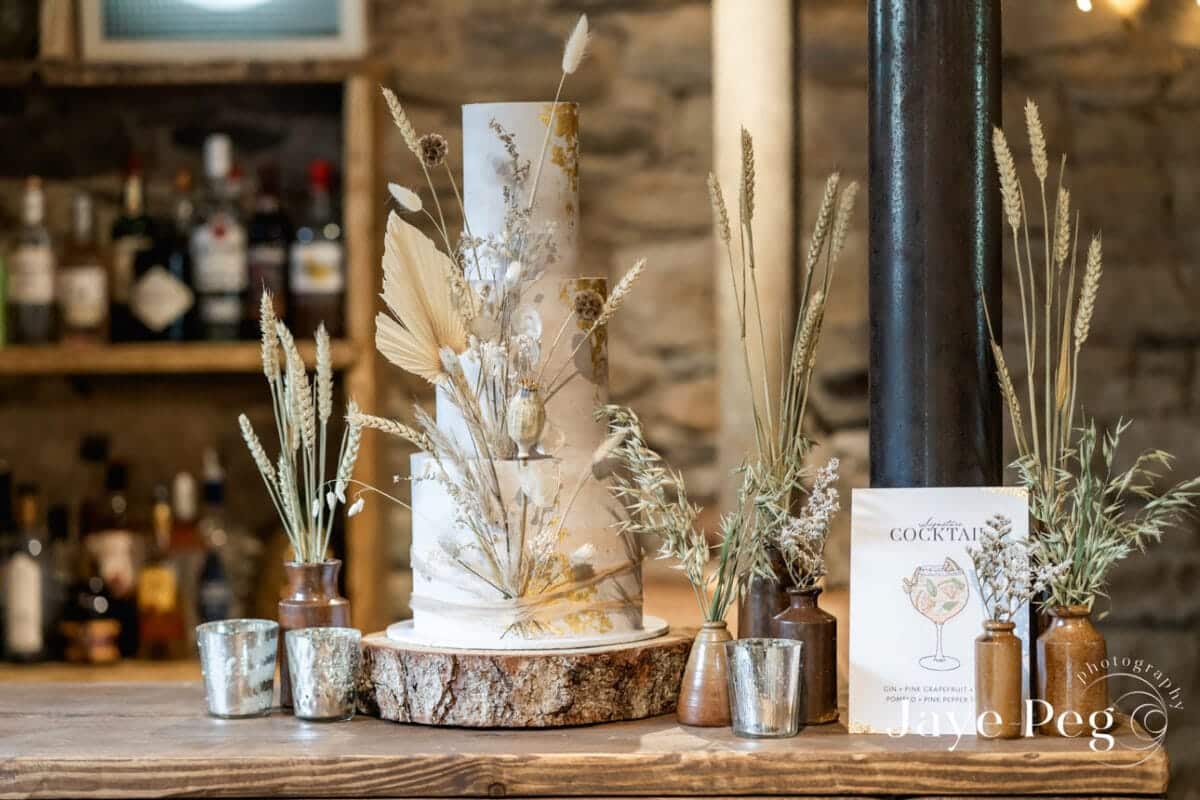 a wedding cake