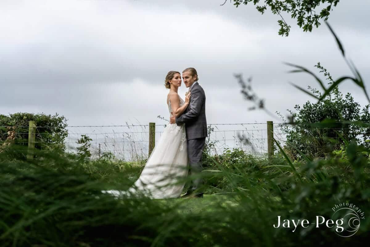 a bride and groom